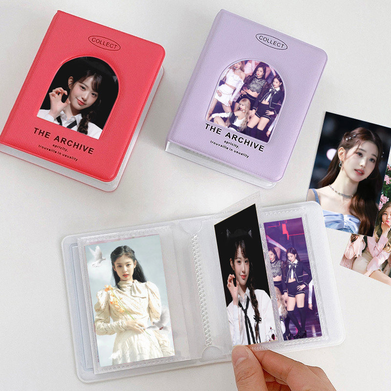 

3 inch Kpop Photo Album Mini Photo Album Idol Small Card Holder Pictures Photocard Binder Book