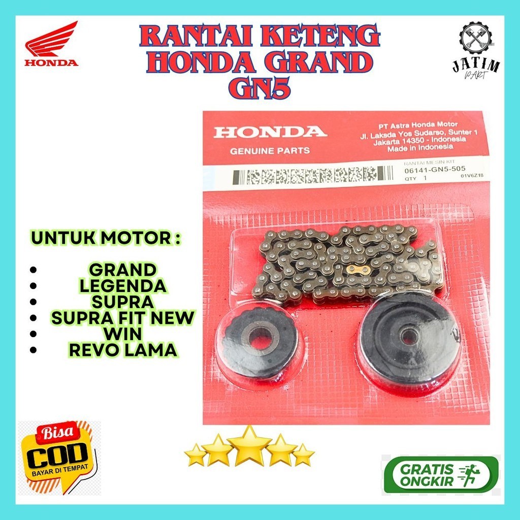 06141-GN5-505 Rantai Mesin Keteng Kamprat 1 Set Grand / RANTAI KETENG KAMRAT KAMPRAT SET GRAND GN5