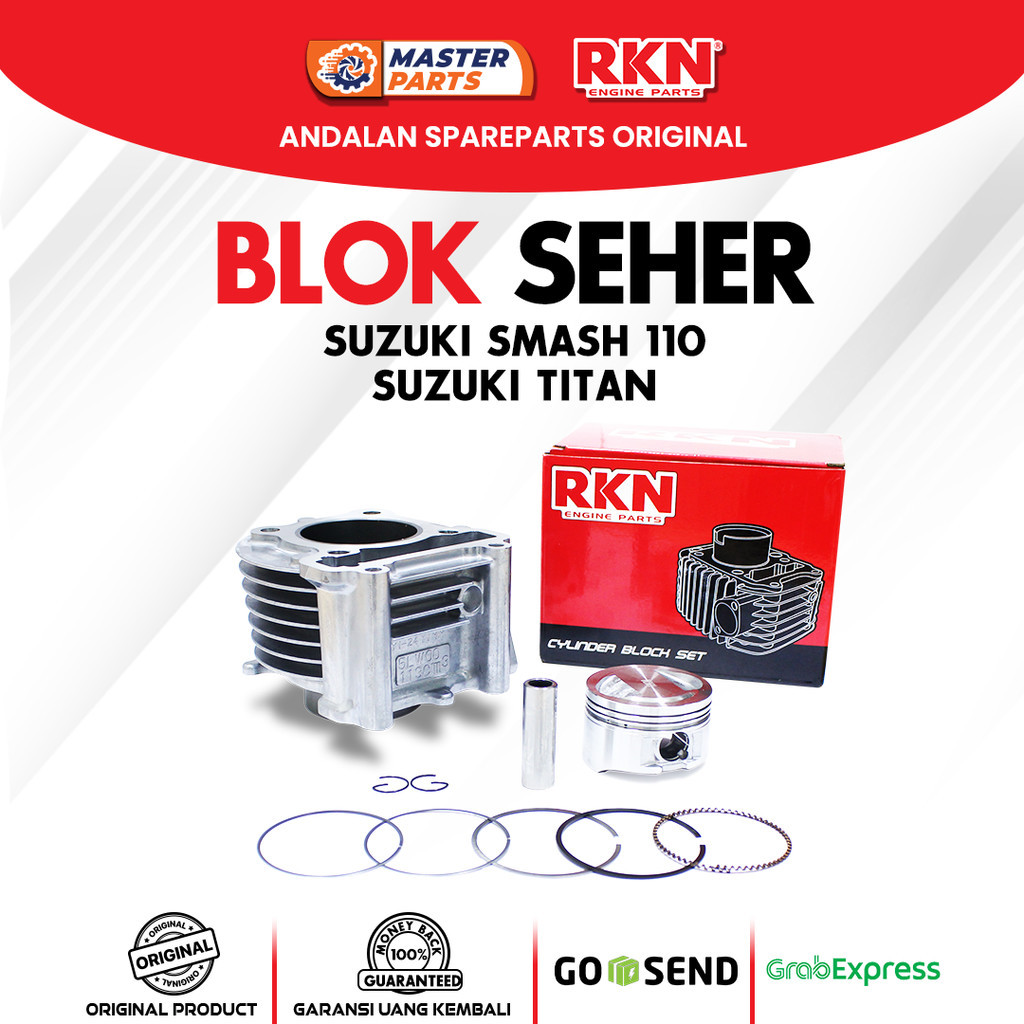 CYLINDER ASSY / BLOK SEHER RKN Smash 110, Titan