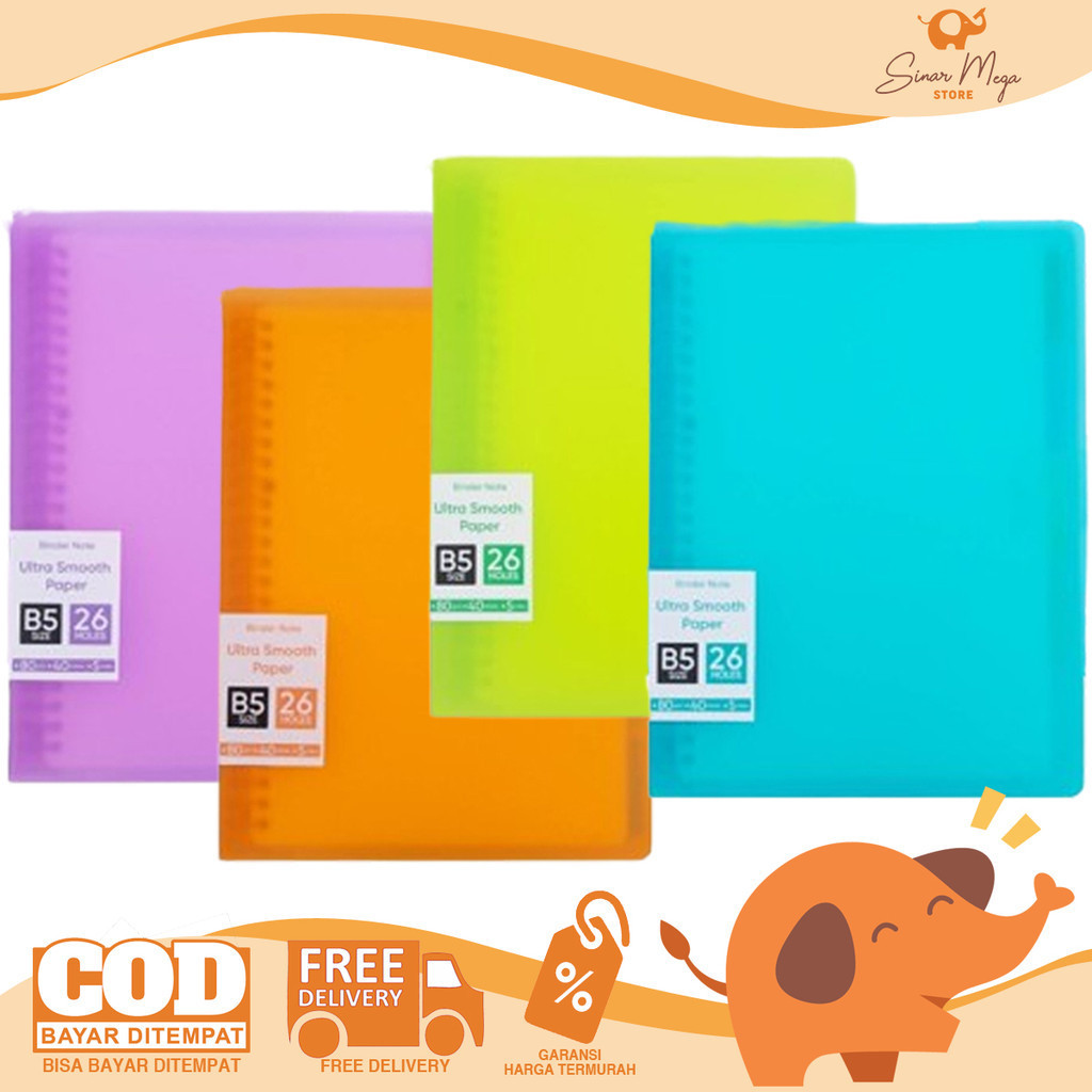 

Joyko Binder Note BN-103 B5 Warna Neon Transparant Binder Besar Murah