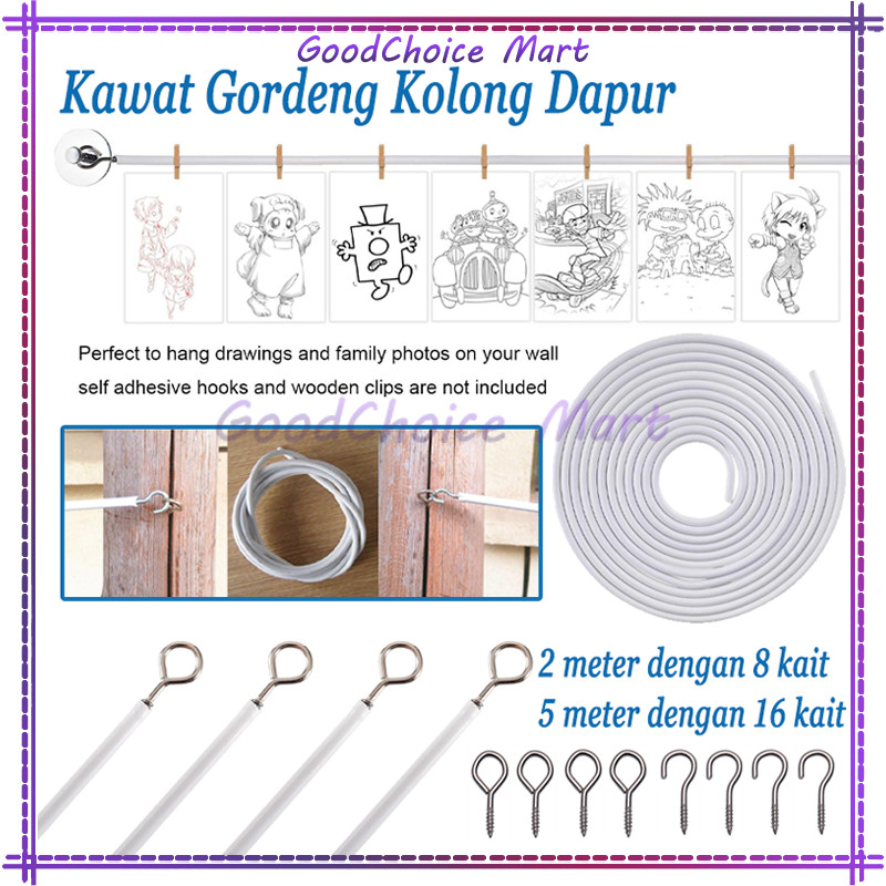 Kawat gorden kolong dapur / Tali Kawat Spiral Gorden / tali kolong dapur kawat gorden kupu kupu