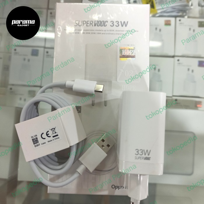 Super VOOC charger OPPO 33 watt original oem 100%