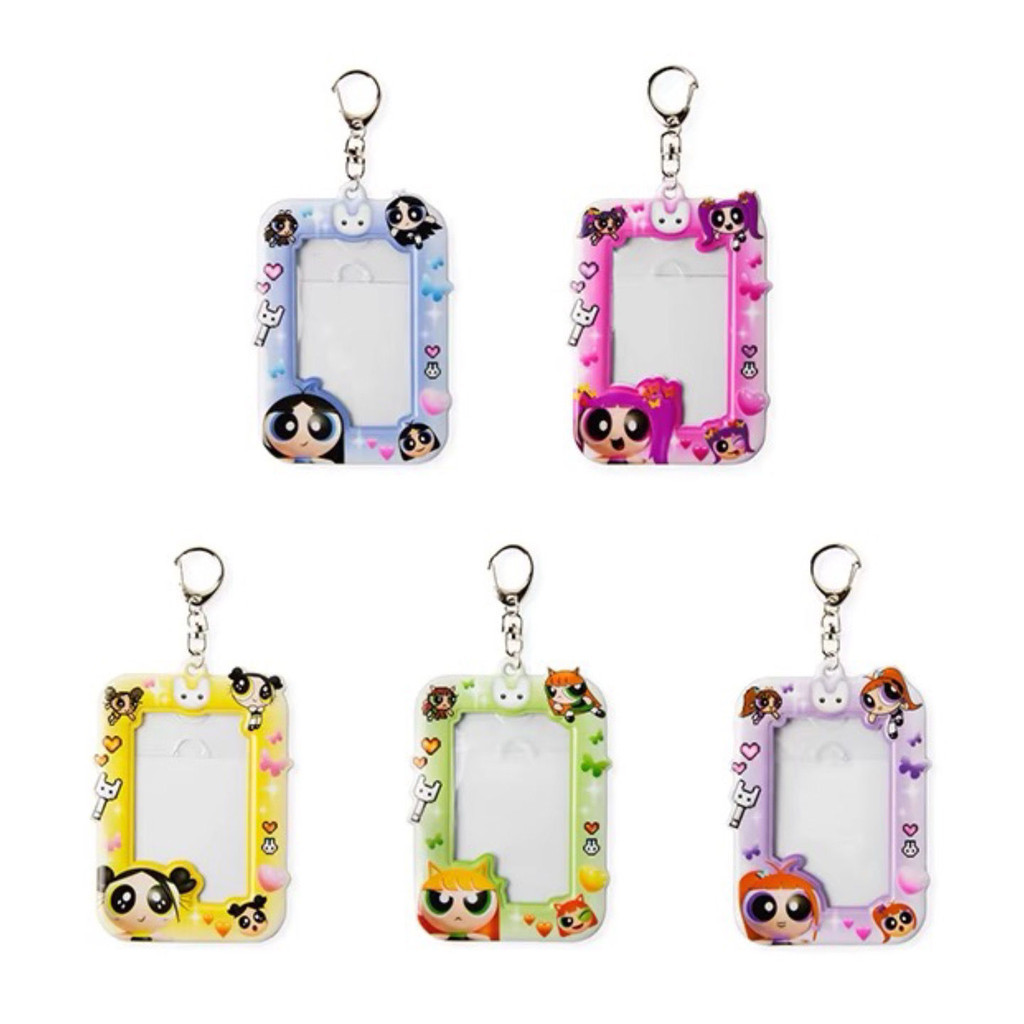 

Anime Newjeans Girl Group's Three-Inch Card Holder The Powerpuff Girls Card Storage Card Bag Key Chain Pendant Kawaii Holder