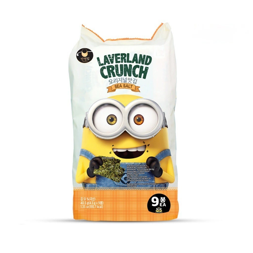 

Laverland Crunch Korean Seaweed - Sea Salt | Rumput Laut Korea