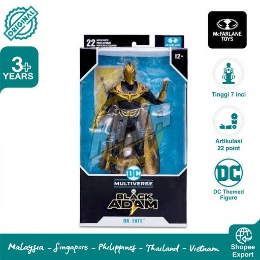 Action Figure Mcfarlane Black Adam Dr.Fate Original - Cvradit