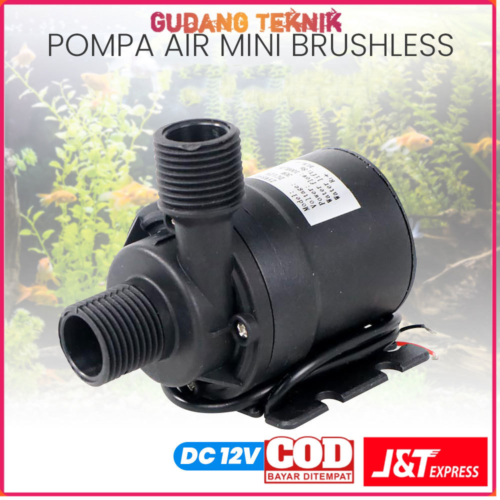 Taffware Pompa Air Mini Brushless Aquarium DC 12V 30W - ZYW890 - 7RHAFVBK