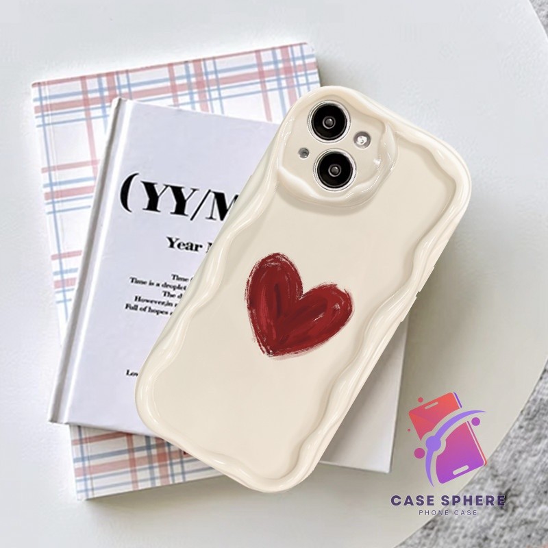 Casing Redmi Love Heart  Premium  Case Redmi 13C 12C 10A 9A 9A 9T Note 12 Pro Plus Note 11 Pro Note 