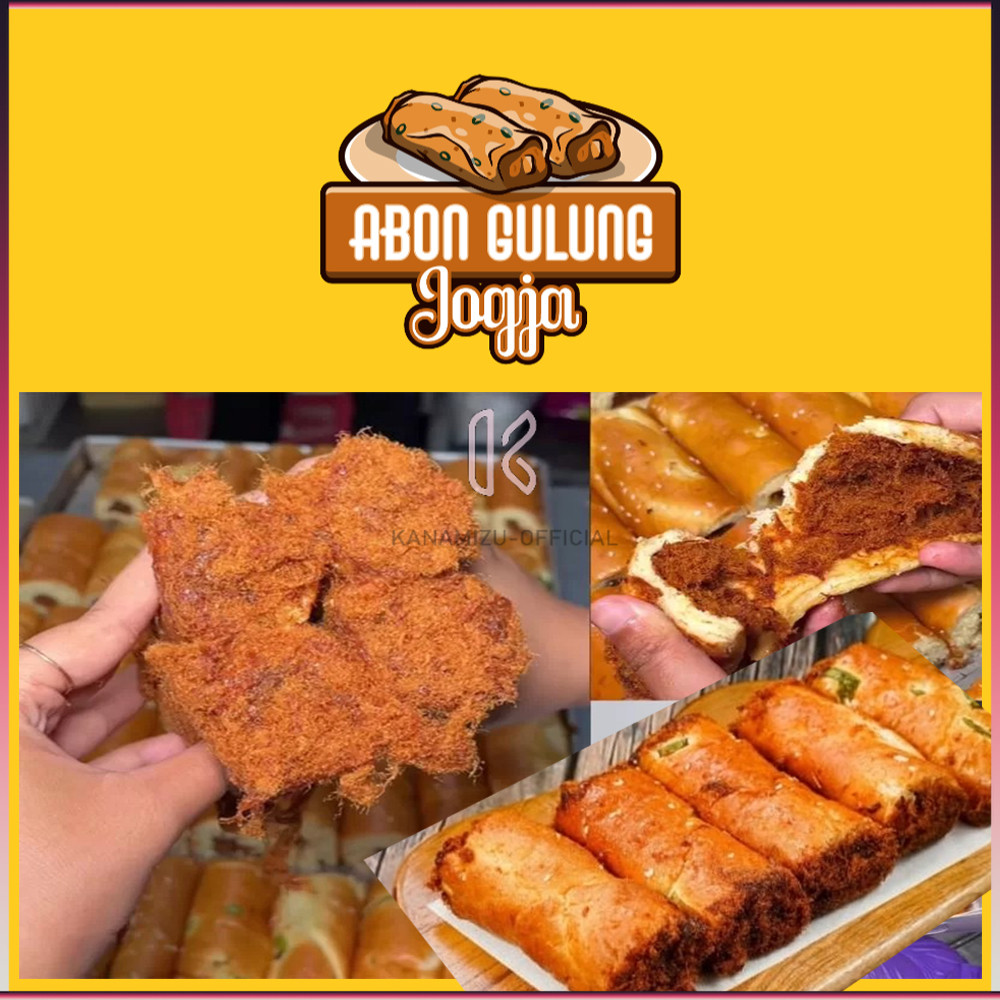 Abon Gulung Jogja Floss Roll Roti Bolu Kue Premium Daging Sapi Ayam Oleh Oleh Khas Asli Yogyakarta 1