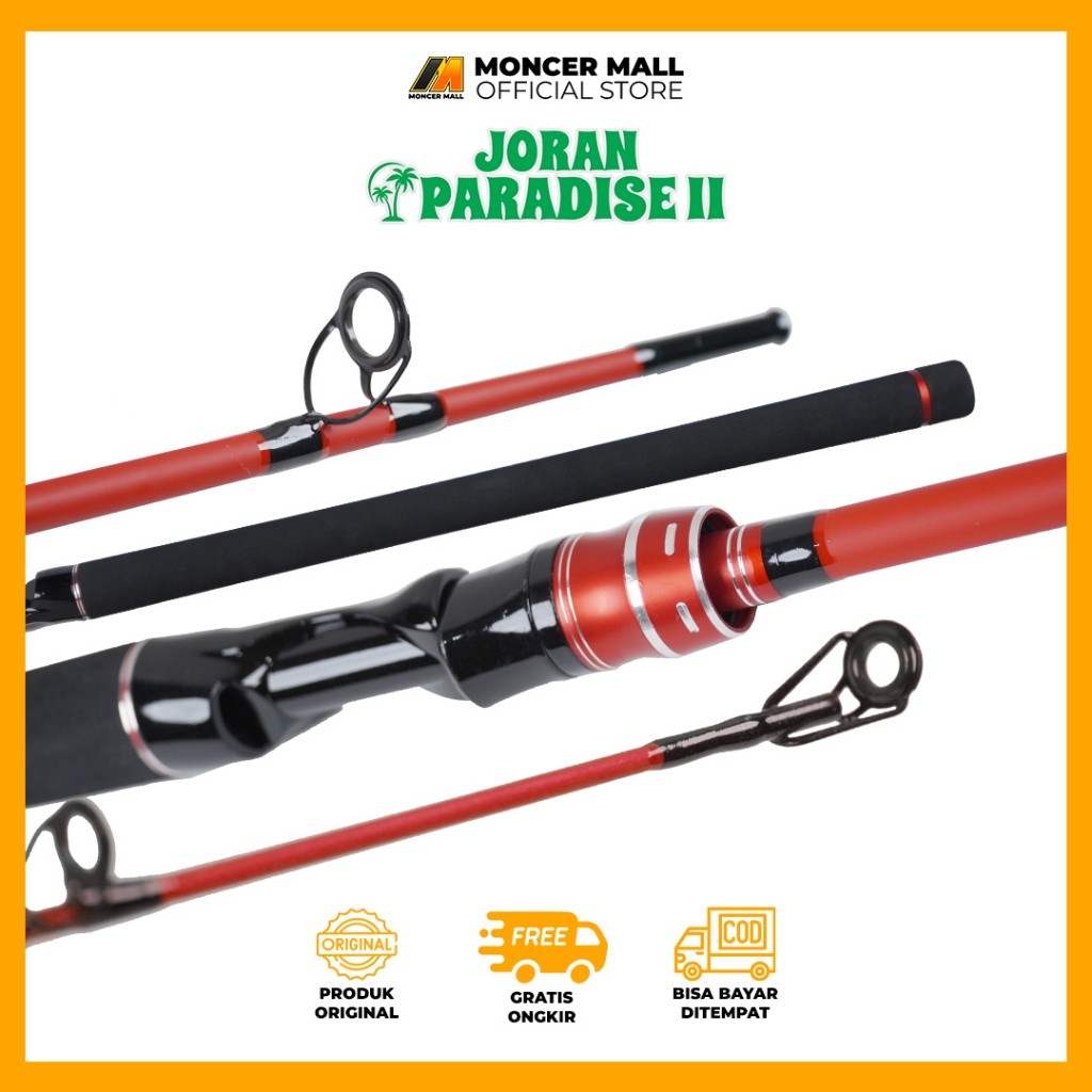 AQ65YH Joran Pancing Spinning Paradise II | Material Fiber Solid Reelseat Terbaru Garansi 1 Tahun Fu