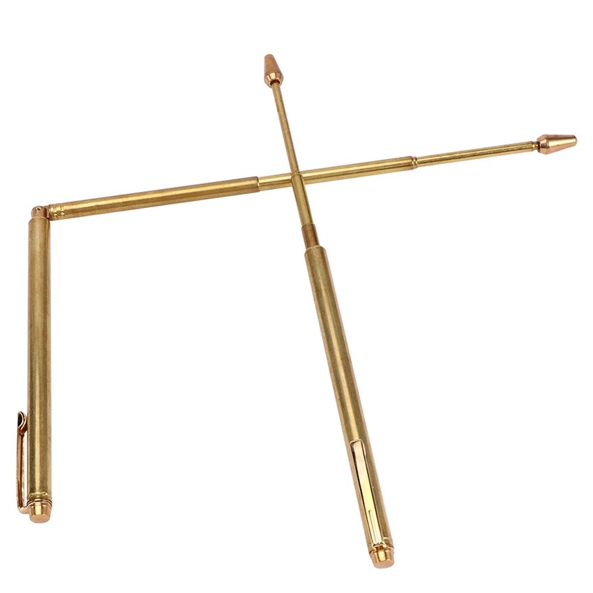 1Pcs Dowsing Rod Dowsing Alat Deteksi Air / Dowsing Rod Alat Pencari Air Bahan Tembaga Adjustable