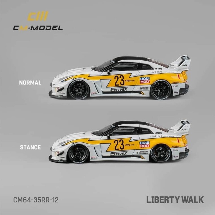 CM Model Nissan GT-R R35 Super Silhouette 35GT-RR White Flash