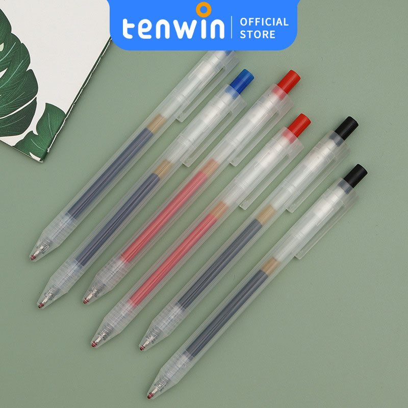 

Gel Pen Pulpen Gel Kapasitas tinggi Warna Hitam/Biru 0.5mm-tenwin offical