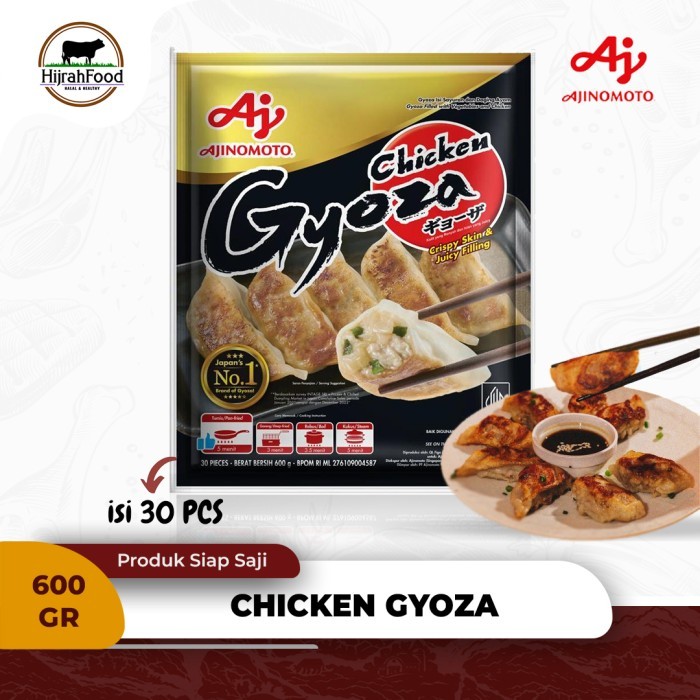 

Ajinomoto Chicken Gyoza Dumpling Ayam Crispy Skin Juicy Filling 600 gram