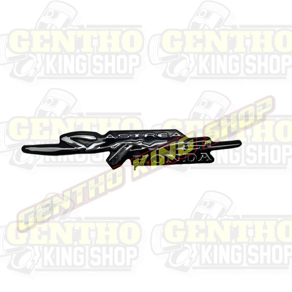 EMBLEM TIMBUL TULISAN ASTREA SUPRA HONDA CHROME