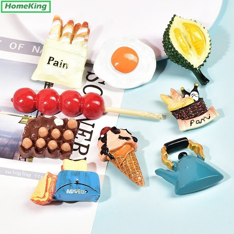 Magnet Tempelan Kulkas Buah-Buahan 3D / Dekorasi Magnet Kulkas Bentuk Buah / Tempelan Kulkas Magnet 