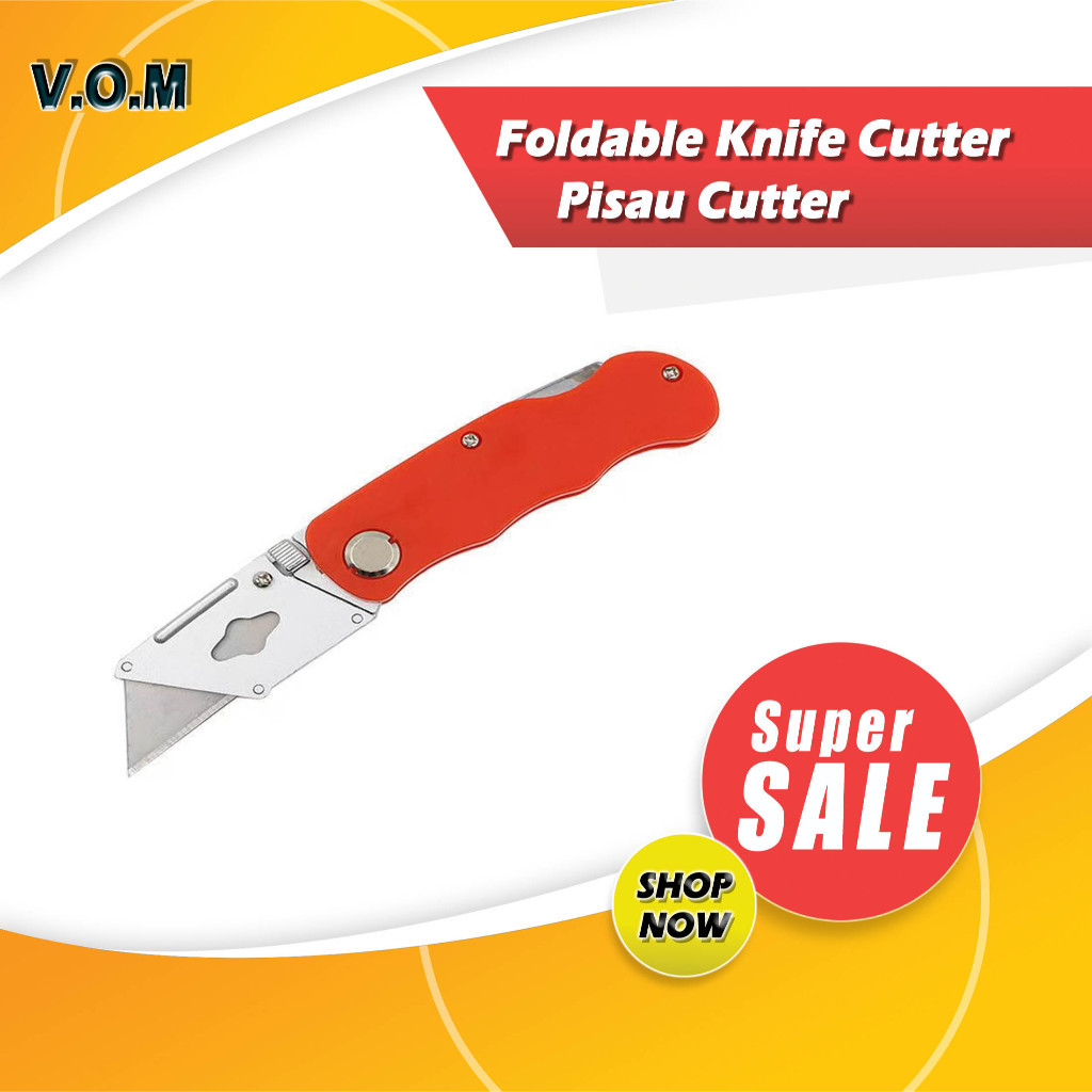 

Karter Lipat Pisau Kater Lipat Foldable Knife Cutter Serbaguna A047
