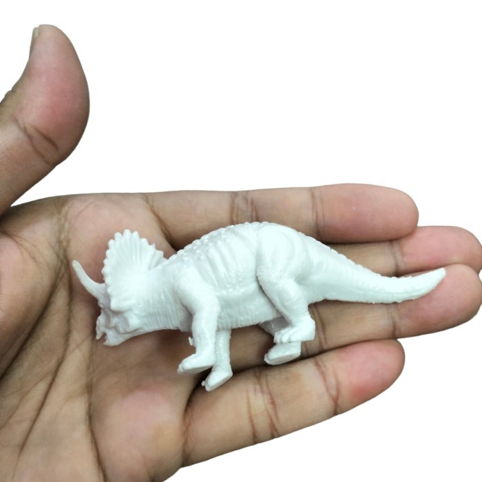 Figure Dinosaurus Triceratops Polos - Dino Animal Painting DIY Edukasi