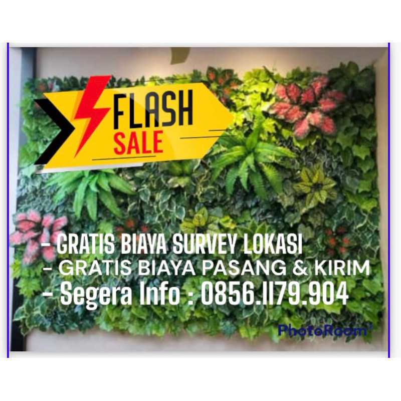 GROSIR VERTICAL GARDEN SINTETIS - TANAMAN SINTETIS DINDING - DEKORASI DINDING SINTETIS