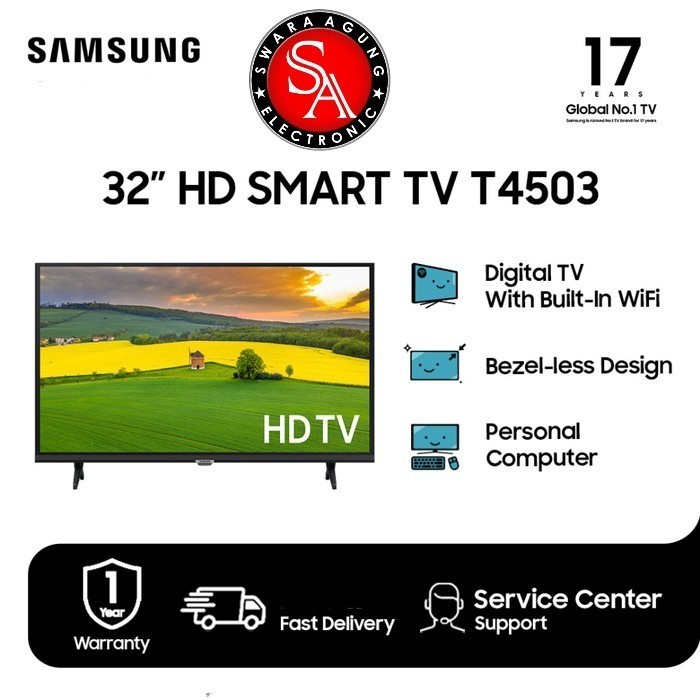 Led Digital Smart Tv 32 Inch Samsung Type: 32T4501 (Khusus Medan)