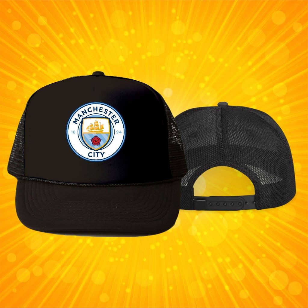 TOPI JARING LOGO MANCHESTER CITY