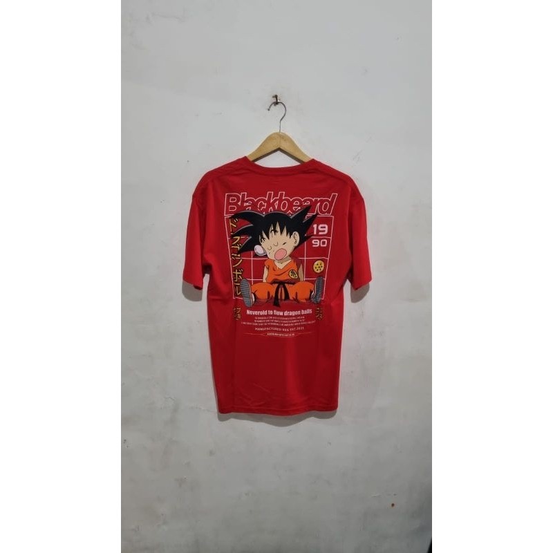 Kaos Atasan Goku Blackbeard Merah