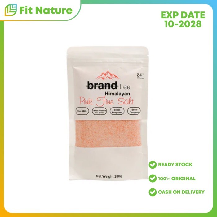 

Garam Himalaya Premium Halus Pink Fine Himalayan Salt BRANDFREE 200gr - Garam Sehat