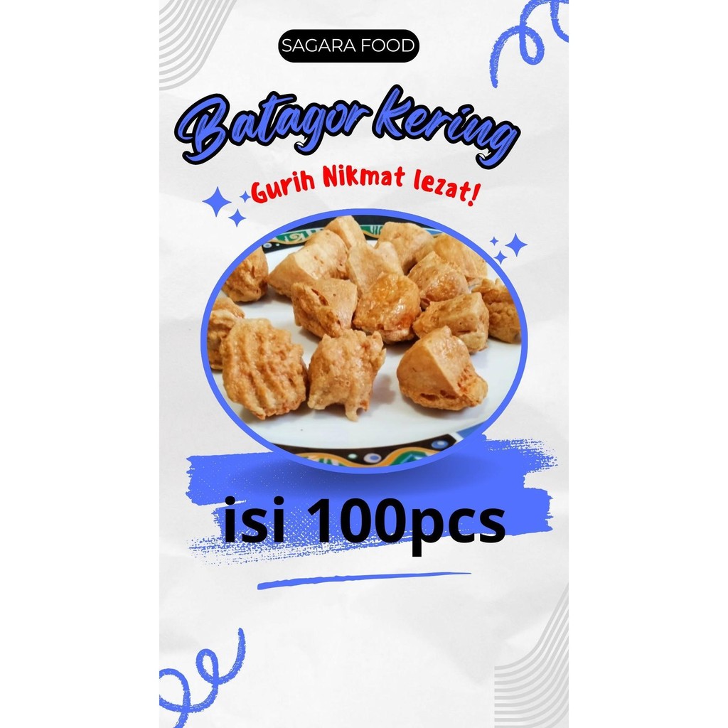 

Batagor Kering Besar isi 100pcs/batagor tahu kering/batagor khas bandung