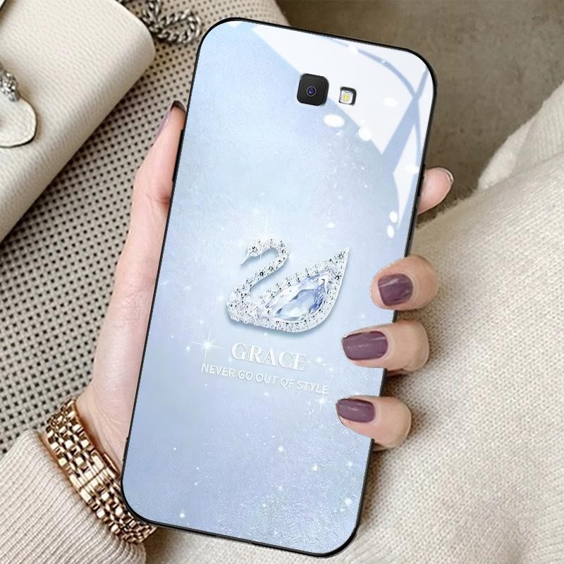 Kaca Glass Case For Samsung J7 Prime J7 Pro J4 Plus J6 Plus J7 2017 On7 2016 F02s F04 F12 F22 M01s M