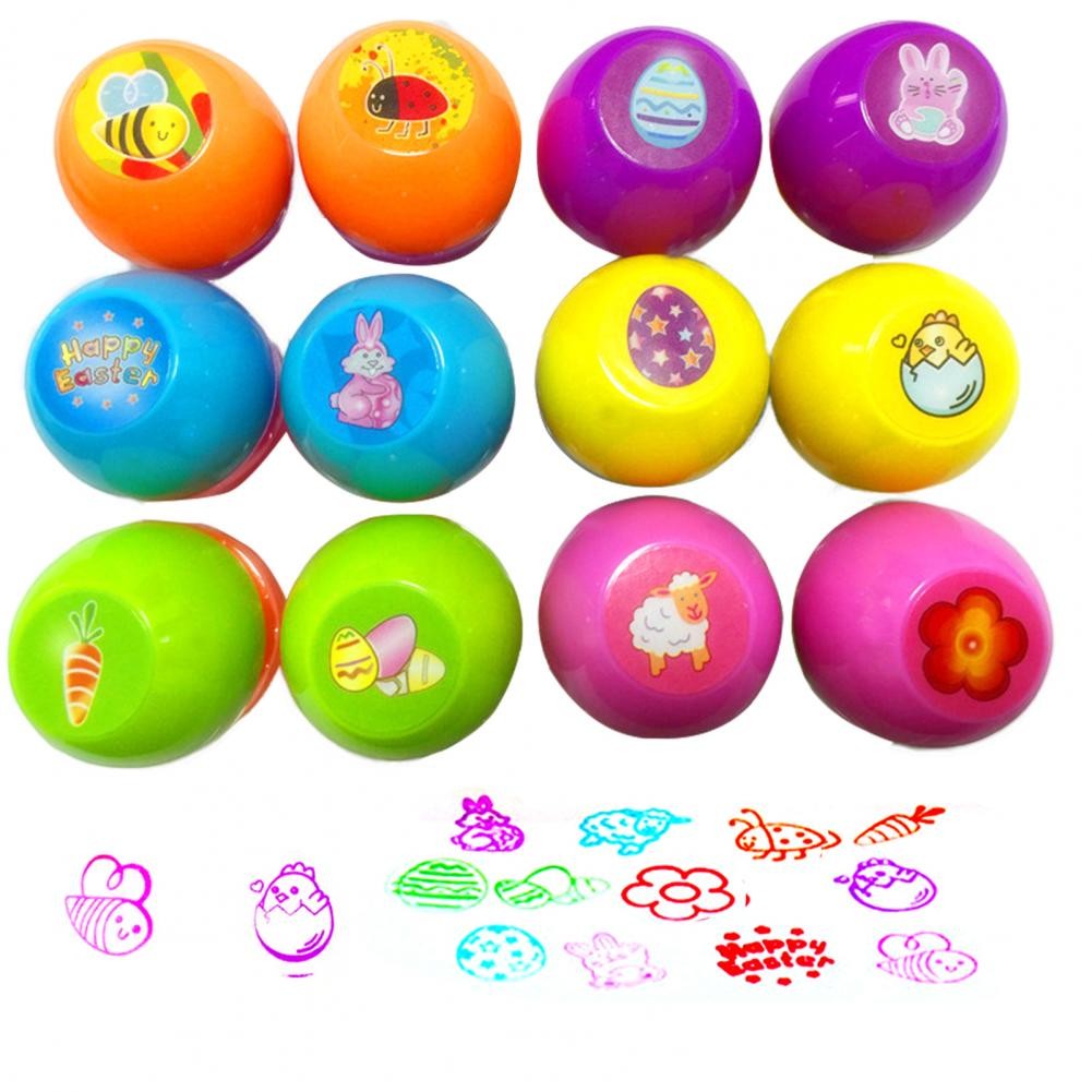 

Easter Themed Stamp Kit Easter Egg Stampers Set with Rich for Kids' Creative Playtime Easter for Children's