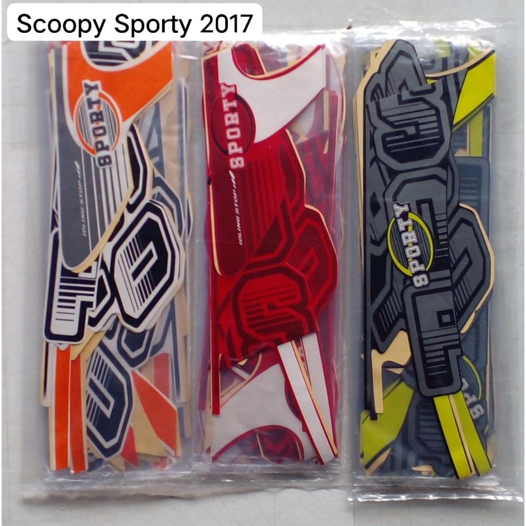 Stiker Striping Honda Scoopy Sporty 2017 List Body Motor Honda Scoopy Sporty 2017