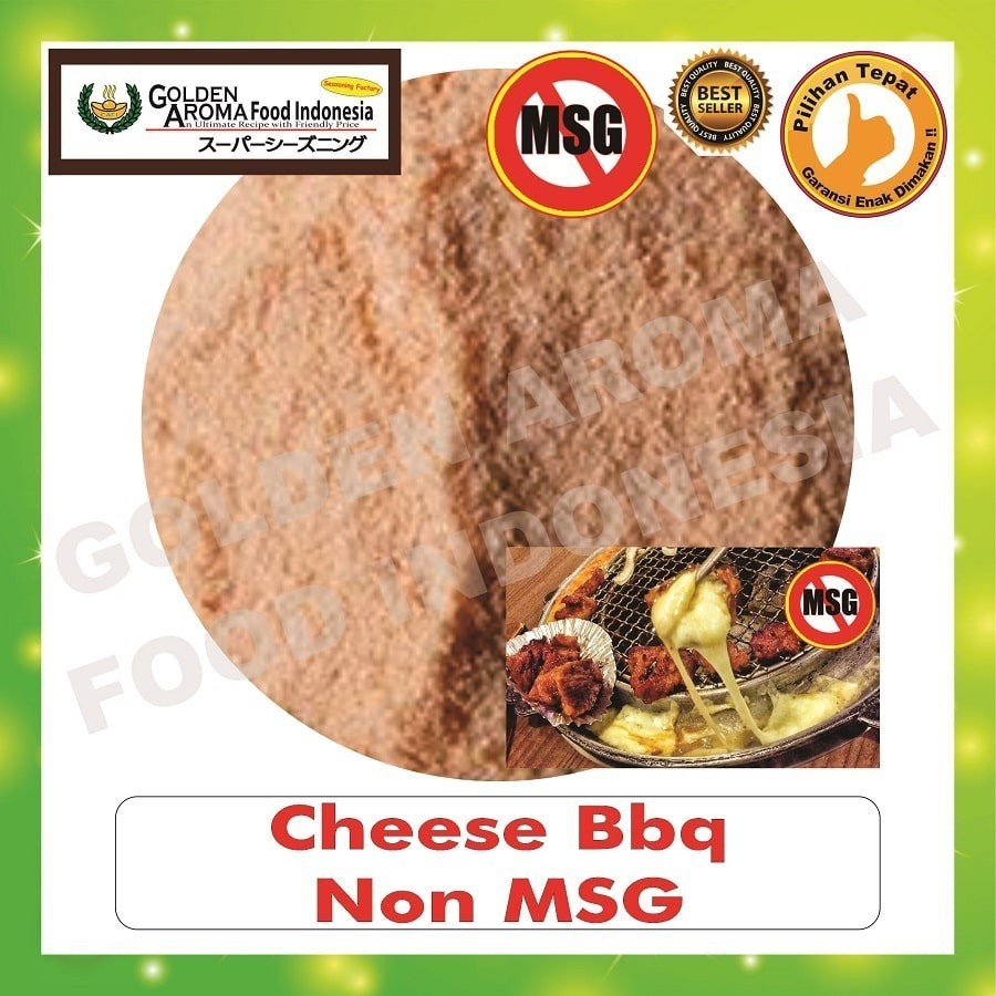 

Bubuk Tabur Rasa BBQ Keju Non MSG 500Gr Bumbu masak Cheese Barbeque 1/2Kg No MSG Seasoning Powder