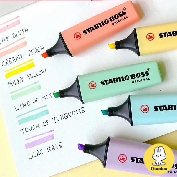 

COD Highlighter Pena Stabilo Warna Spidol berwarna siswa Segar Lukisan Grafiti Doo