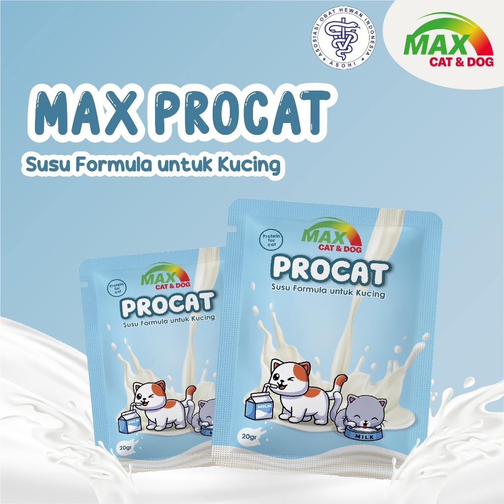 

Max Procat | Susu Formula Kucing MAX CAT & DOG