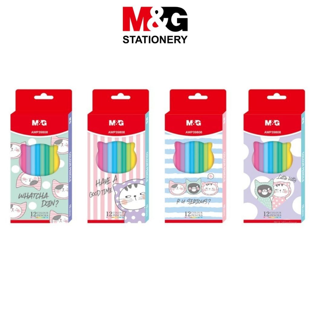 

Pensil Warna M&G 12 Warna So Many Cats #AWP39808 Colour Pencil 12 Color- SHAGB