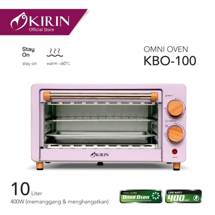 KIRIN Oven Toaster 10 Liter - KBO-100M - Ungu
