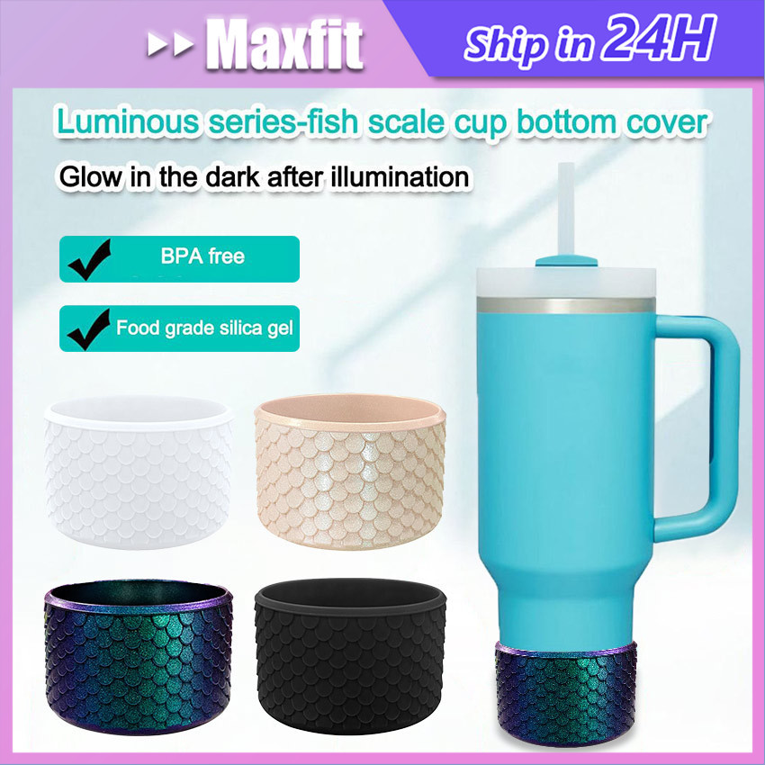 Coaster Silicone Anti Slip Sisik Ikan Bumper Polos Silicon Pelindung Botol Minum Tumbler / Pelindung