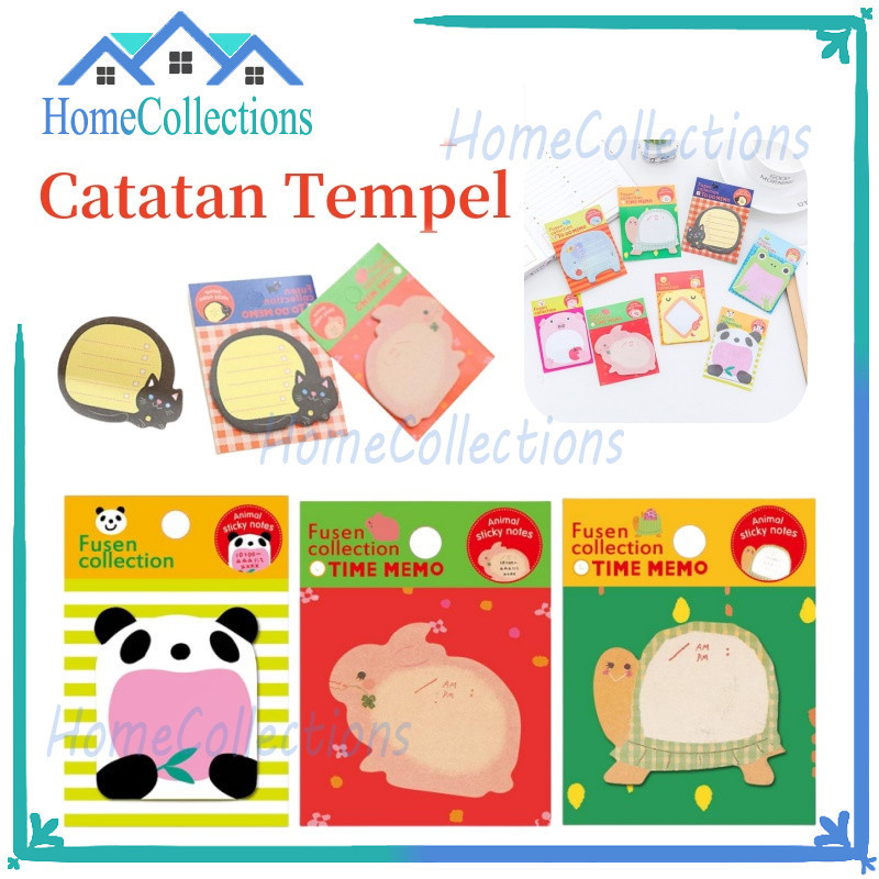 

Sticky Notes Motif Hewan/ Tempelan Kertas Catatan Memo/Sticky Notes Karakter Hewan