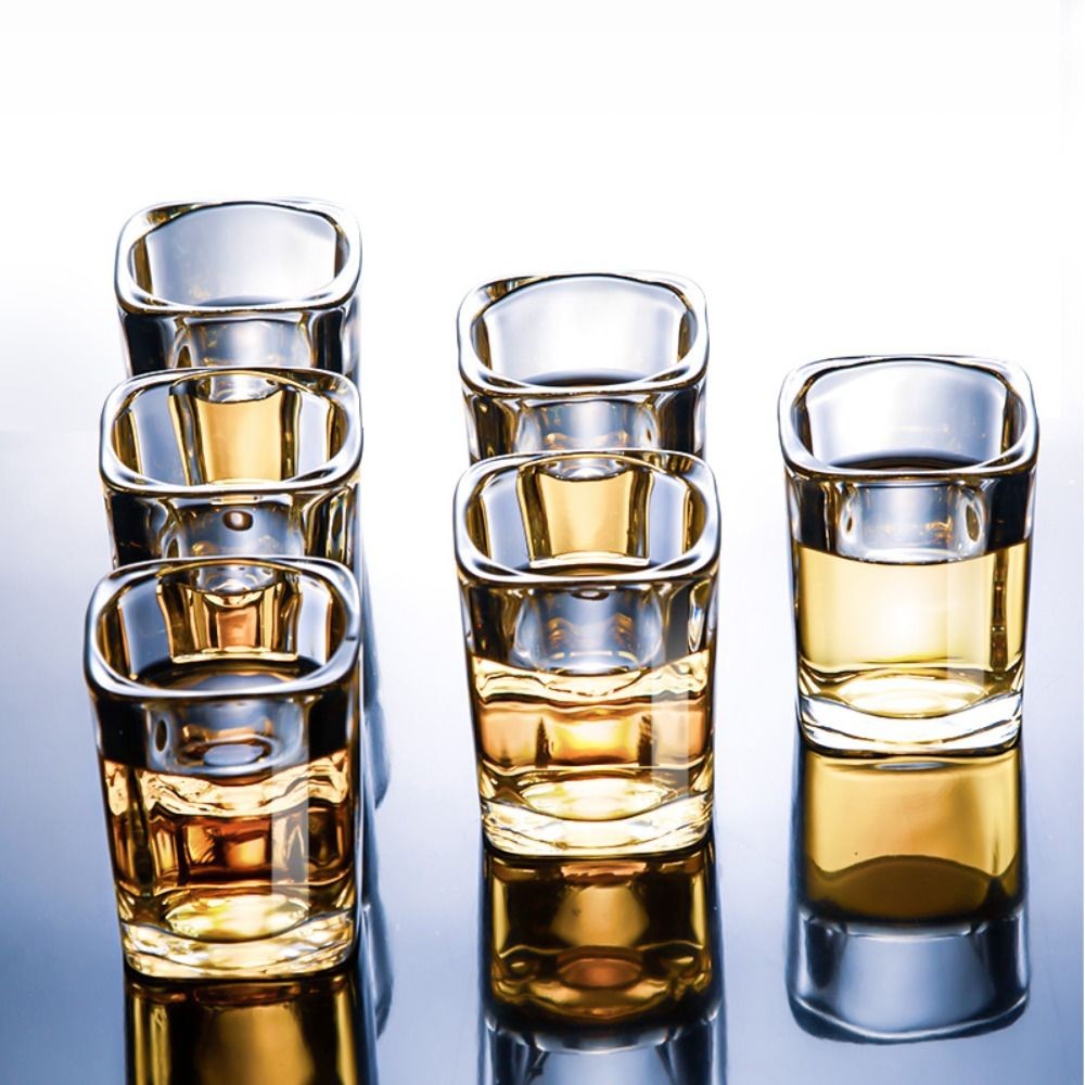 Shot Glass Set White Wine Glass Cup Holder Drinkware Set Spirit Glass Bar KTV Wine Glass