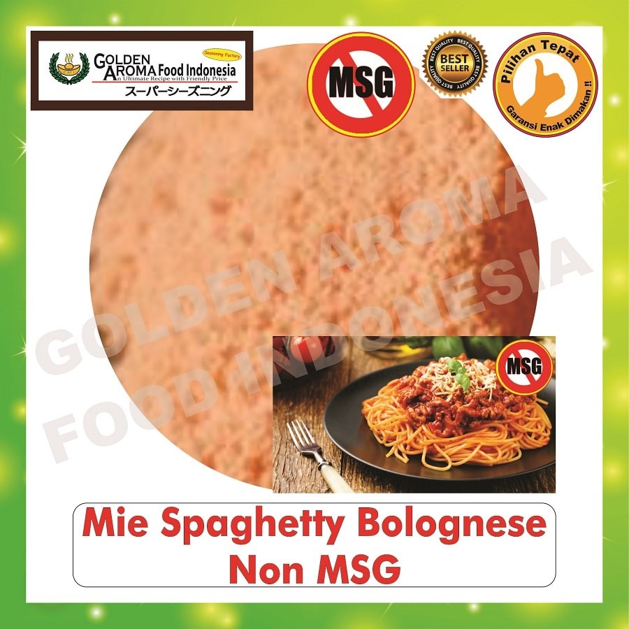 

Bubuk Tabur Rasa Mie Spaghetty Bolognese Non MSG 250gr Bumbu Serbaguna Halal 1/4Kg Seasoning Powder