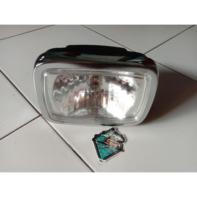 reflektor lampu depan honda win 100 tua old repro mirip original headlamp win 100