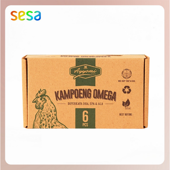 

AYOMMI Telur Ayam Kampoeng Omega 6pcs - Sumber Protein Sehat
