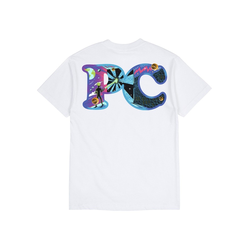 gaya baru PC SURFING THROUGH THE INTERNET TEE - WHITE t-shirt