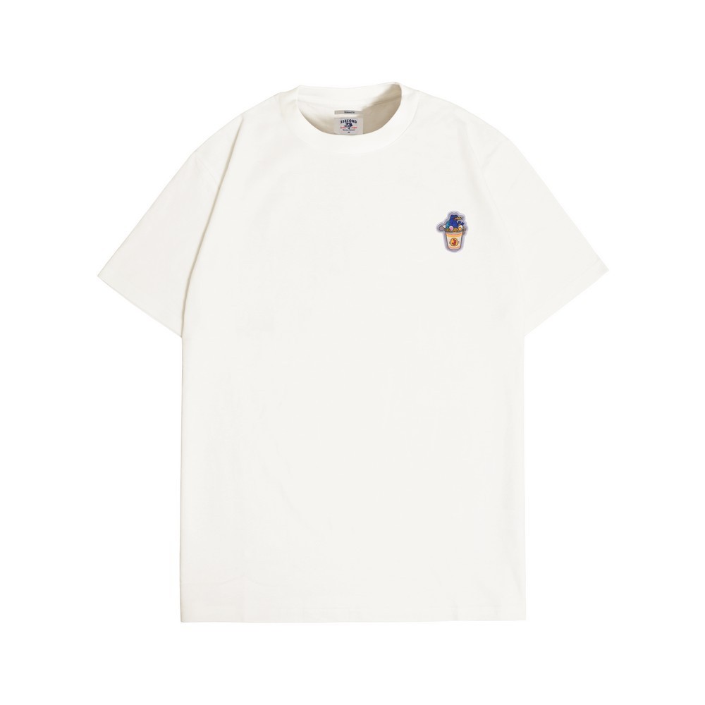 gaya baru 3Second Kaos Pria Lengan Pendek Relaxed Fit Comic Food Dino C050923 t-shirt