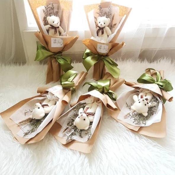 

Boneka Bouquet Buket Boneka Kecil Murah Bunga Rangkaian Hadiah Gift