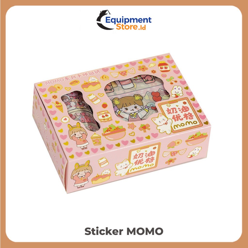 

Sticker Waterproof Sticker Momo Dapat Box Isi 100 Lembar
