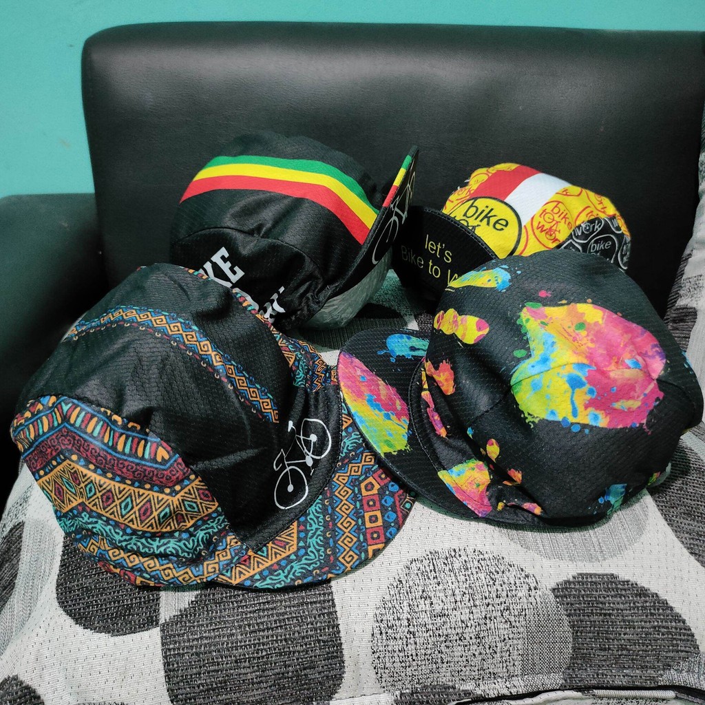 Topi sepeda Dri-Fit / Topi Gowes Cap Cycling keren Pria Wanita