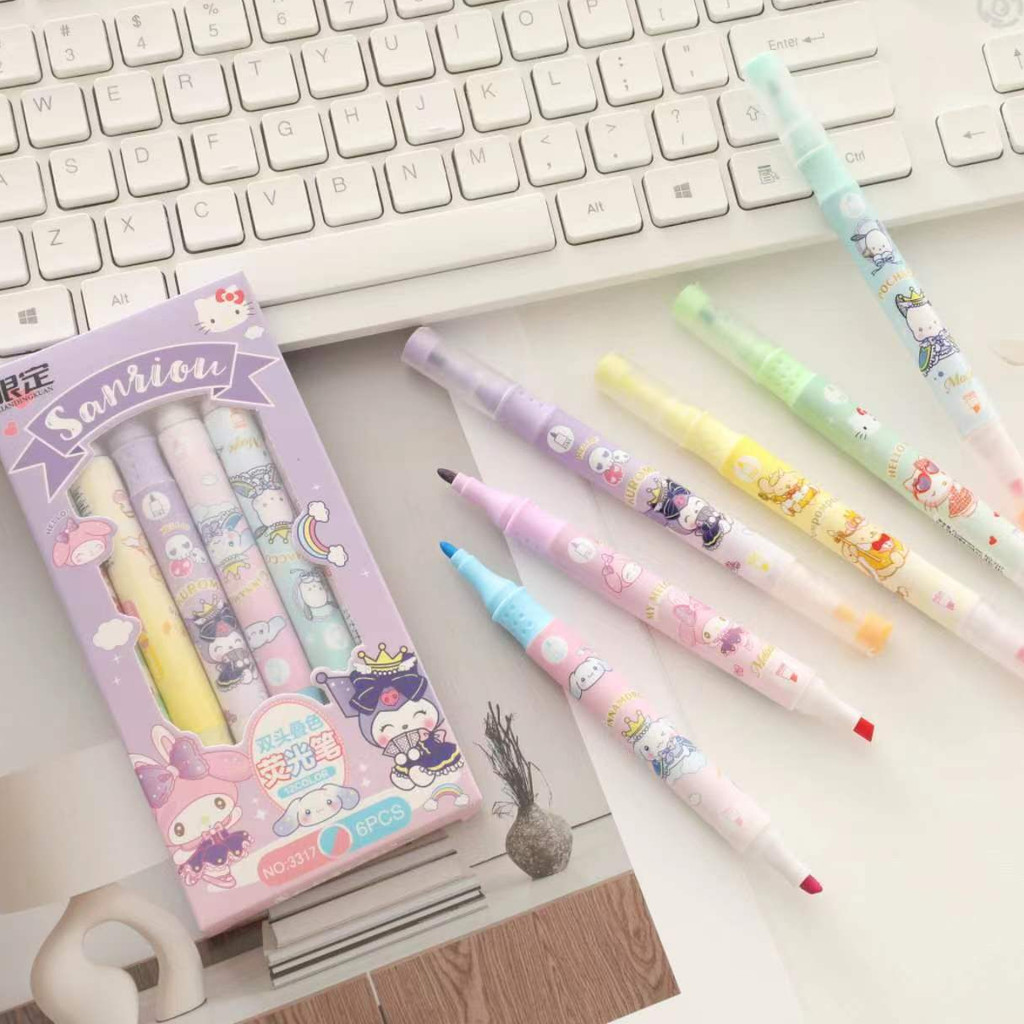 

VIRAL!! STABILO SANRIO 2IN1 ISI 6 WARNA DENGAN KUALITAS TINGGI, WARNA PIGMENTED TIDAK MERUSAK KERTAS