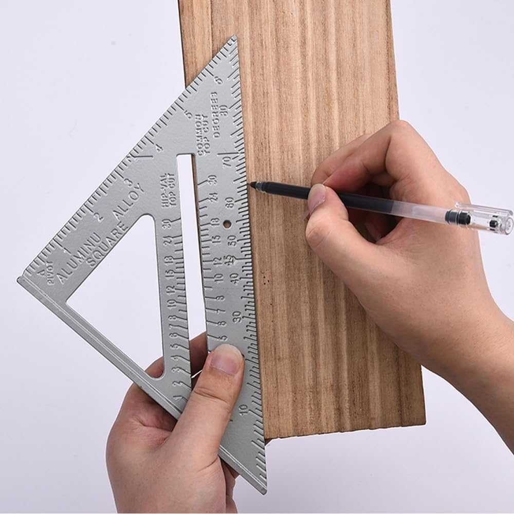 

Taffware Penggaris Siku Segitiga Mistar Triangle Ruler Aluminium / Penggaris Segitiga Aluminium