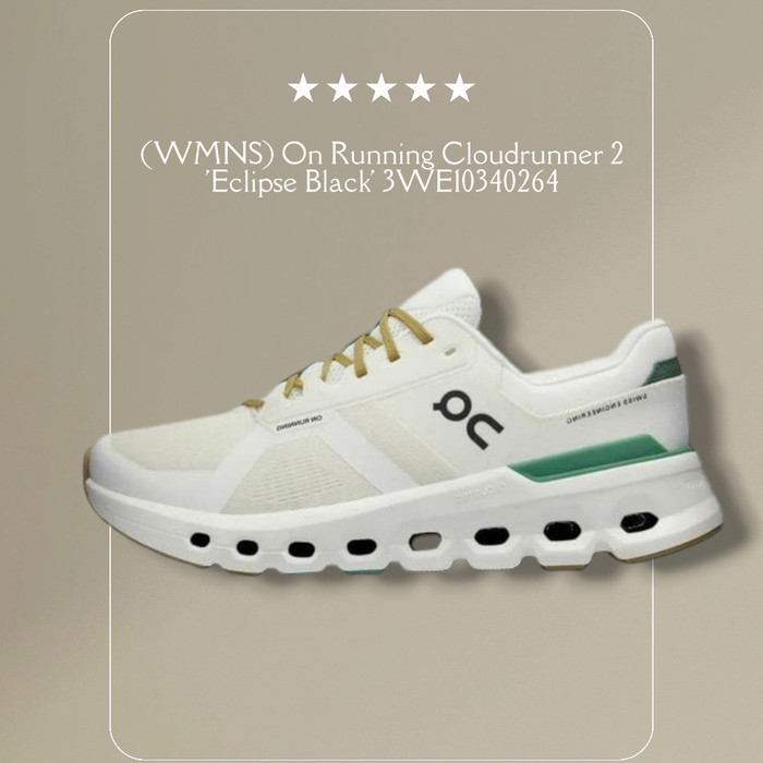 Sepatu On Running Cloudrunner 2 'Undyed Green' 3ME10142404 - Putih