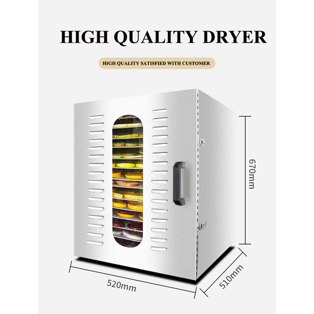 commercial 16 layers smart control fruit dehydrator fruit stainless steel vegetable drying machine h